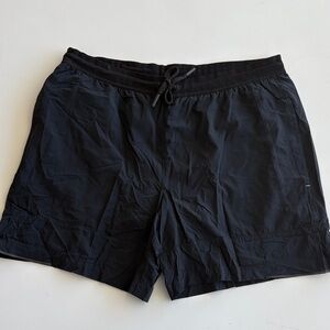 Myles Black Athletic Shorts 6”